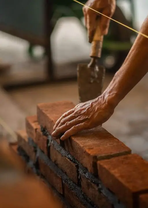 Brick wall repair in New Braunfels
