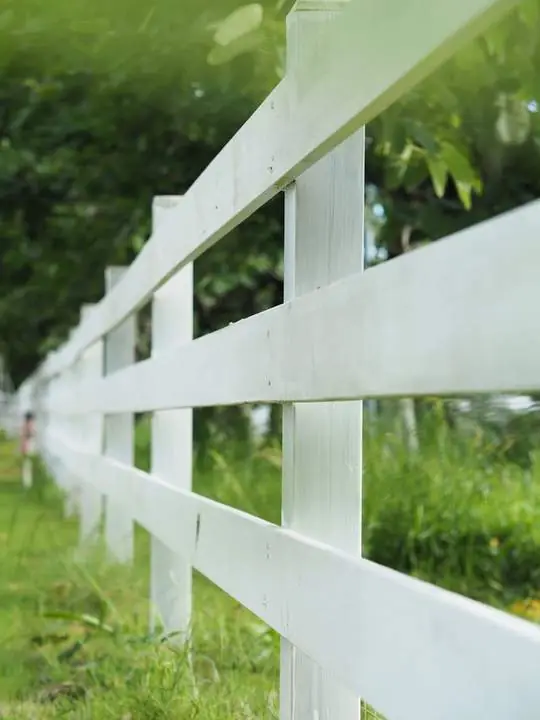 Three-rail fence in Kuna