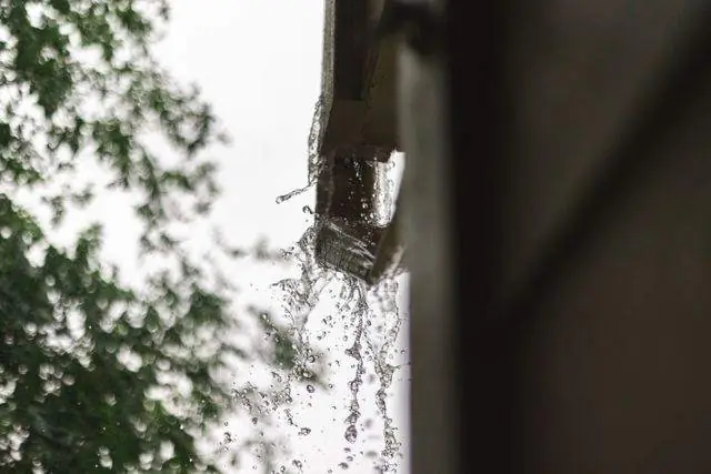 Overflow hitting the ground right at the foundation