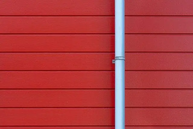 Downspout on new siding in Overland Park